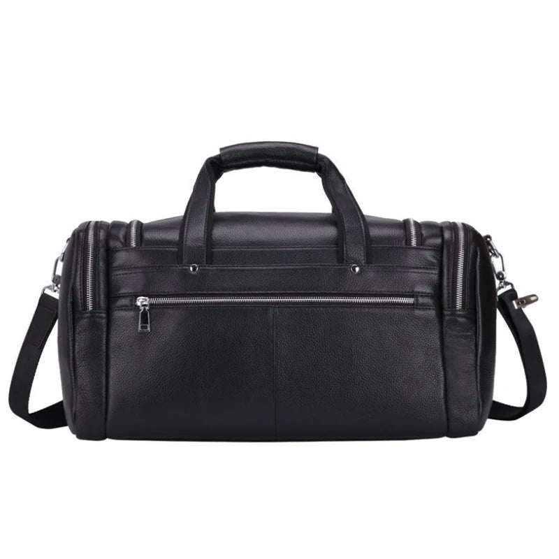 Gudrun: Vintage Wanderlust - Genuine Crazy Horse Leather Duffle Bag