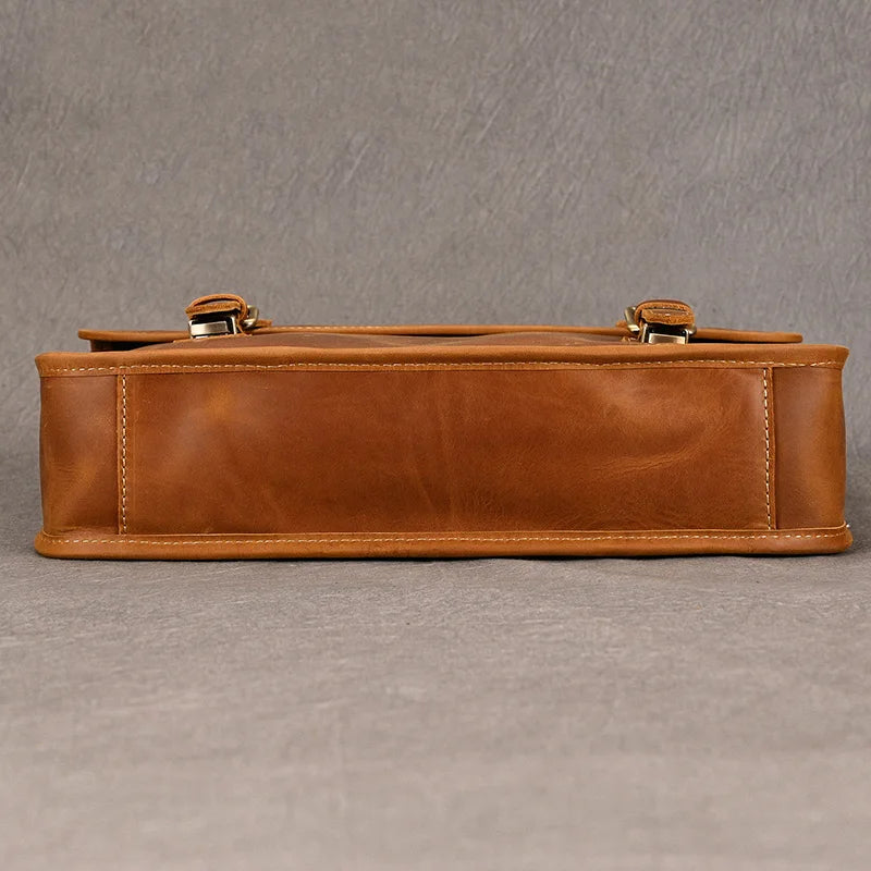 Ranulf: Executive Elegance: Premium Cowskin Leather Briefcase