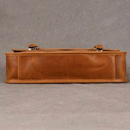 Ranulf: Executive Elegance: Premium Cowskin Leather Briefcase