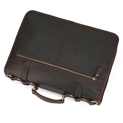 Ulric: Executive Dual-Use Leather Briefcase: The Ultimate Office & Travel Tote