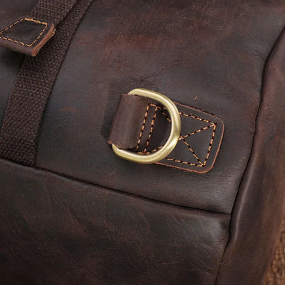 Walter: Timeless Traveler - Vintage Crazy Horse Leather Duffle Bag