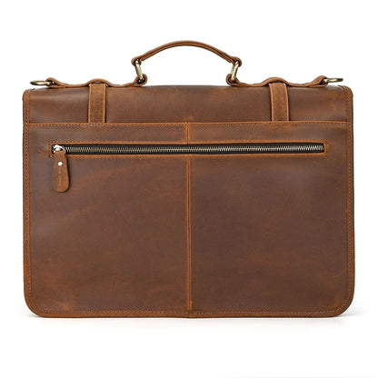 Ulric: Executive Dual-Use Leather Briefcase: The Ultimate Office & Travel Tote