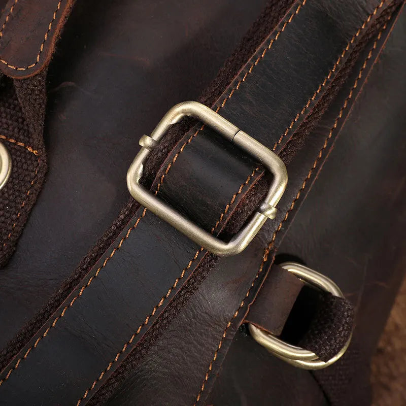 Walter: Timeless Traveler - Vintage Crazy Horse Leather Duffle Bag