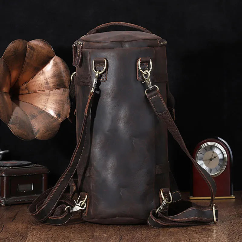 Walter: Timeless Traveler - Vintage Crazy Horse Leather Duffle Bag