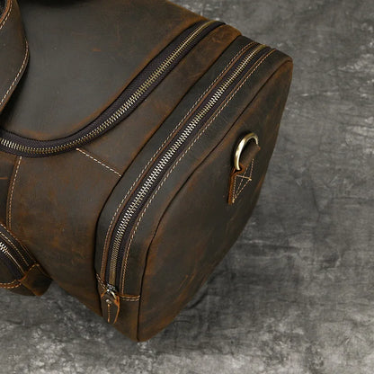 Aethelred: Leather Travel Duffle Bag