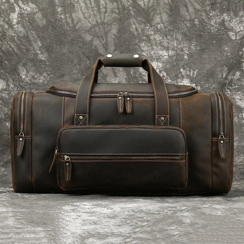 Aethelred: Leather Travel Duffle Bag