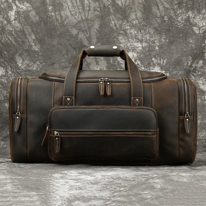 Aethelred: Leather Travel Duffle Bag