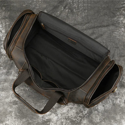 Aethelred: Leather Travel Duffle Bag