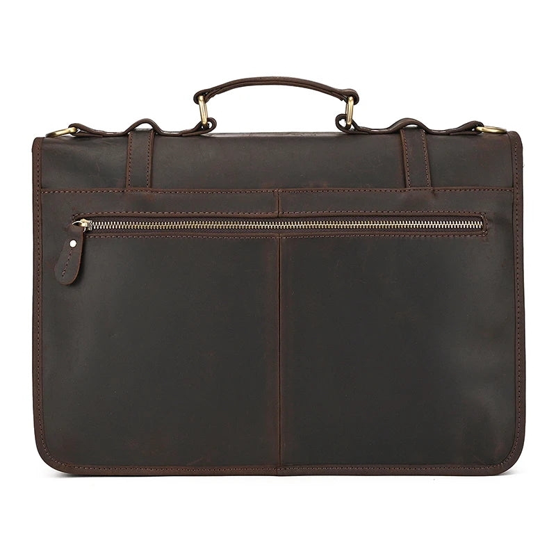 Ulric: Executive Dual-Use Leather Briefcase: The Ultimate Office & Travel Tote