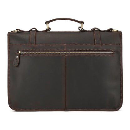 Ulric: Executive Dual-Use Leather Briefcase: The Ultimate Office & Travel Tote