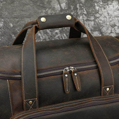 Aethelred: Leather Travel Duffle Bag