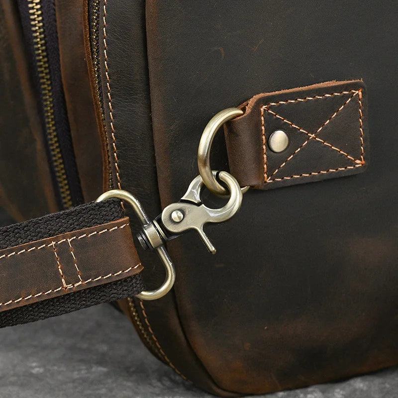 Aethelred: Leather Travel Duffle Bag