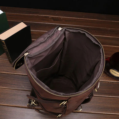 Walter: Timeless Traveler - Vintage Crazy Horse Leather Duffle Bag