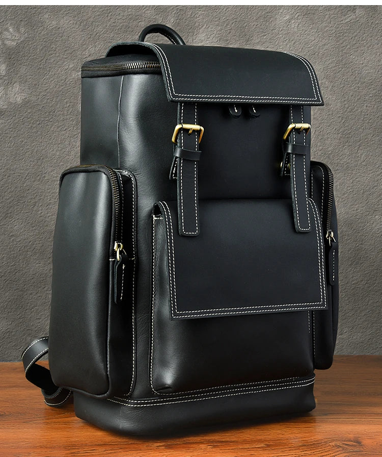 bavarian style leather backpack Theobald: Adventurer's Choice