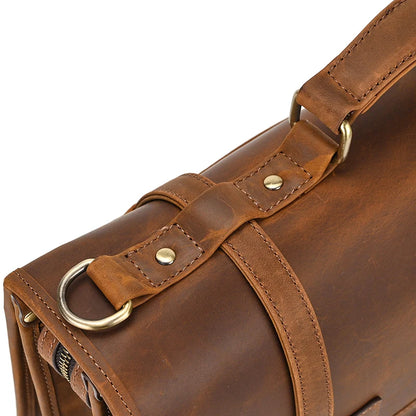 Ulric: Executive Dual-Use Leather Briefcase: The Ultimate Office & Travel Tote