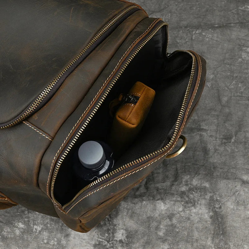 Aethelred: Leather Travel Duffle Bag