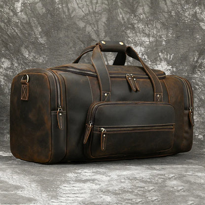 Aethelred: Leather Travel Duffle Bag