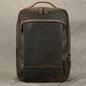 Heritage Trailblazer: Vintage Crazy Horse Leather Backpack - Fenrir Vintage Emporium