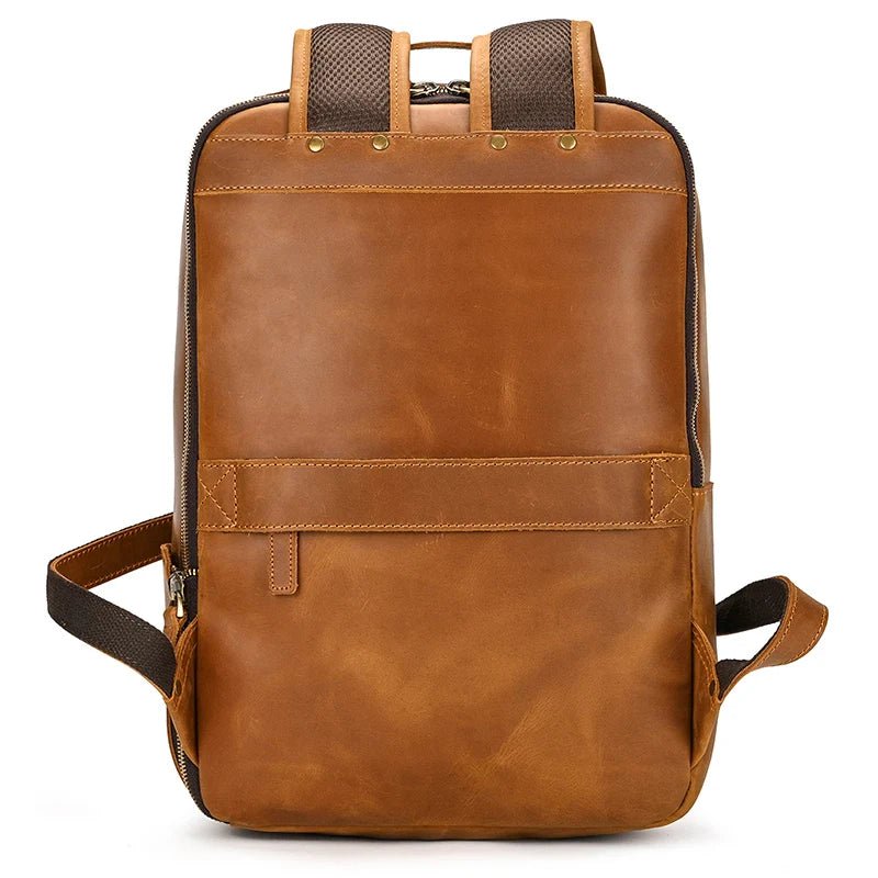 Heritage Trailblazer: Vintage Crazy Horse Leather Backpack - Fenrir Vintage Emporium