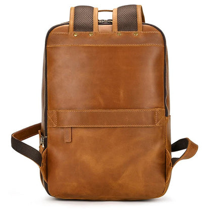 Heritage Trailblazer: Vintage Crazy Horse Leather Backpack - Fenrir Vintage Emporium